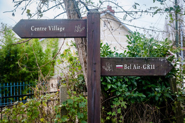Paysage dans la vallee de Bievres
