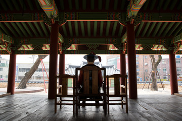 Miryang Government Office Site in Miryang-si, South Korea. Buildings of the Joseon Dynasty.
