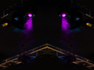 Abstract texture background for design. Stage light and smoke on stage, lighting and spotlights.