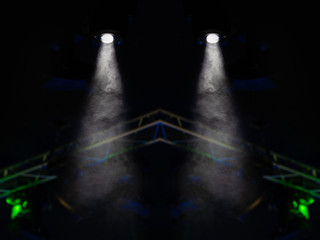 Abstract texture background for design. Stage light and smoke on stage, lighting and spotlights.