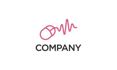 medical check up with mouse symbol