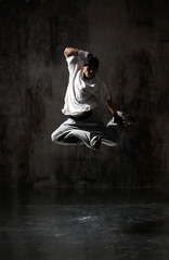 young modern hip hop male dancer