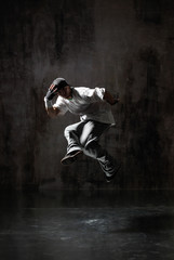 young modern hip hop male dancer