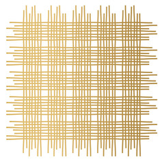 interwoven golden fiber pattern - vector illustration