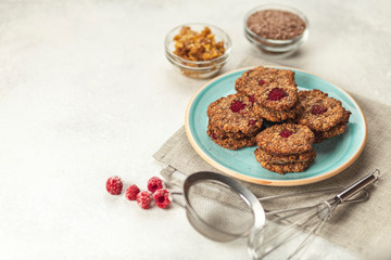 Recipe for homemade oatmeal cookies. Gluten Free Whole Grain Breakfast.