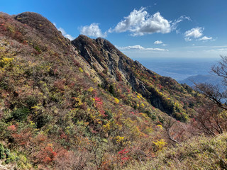 令和元年、釈迦ヶ岳の色づく紅葉を求めて