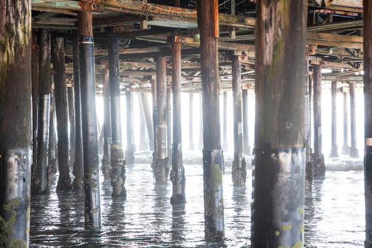 estructura del pier de Santa Mónica