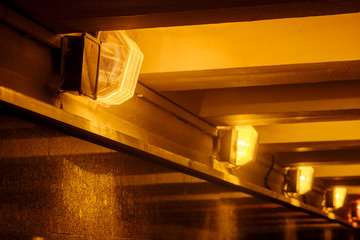 light bulb in the underpass