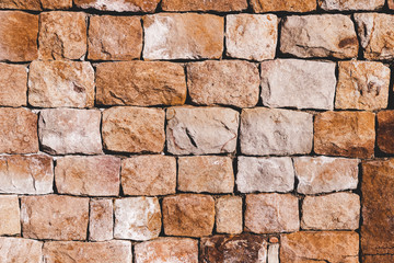 Pattern of a stone wall.