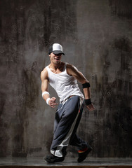 young modern hip hop male dancer