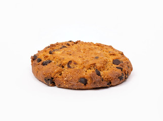 Oatmeal cookies with pieces of chocolate.