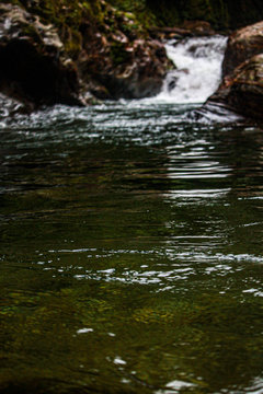 Buritaca river on the way to the lost city (indigenous name Teyuna), Sierra Nevada de Santa Marta, Magdalena, Colombia.