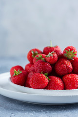 Red wild strawberry