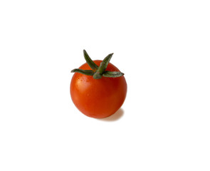 Tomato on isolated white background.