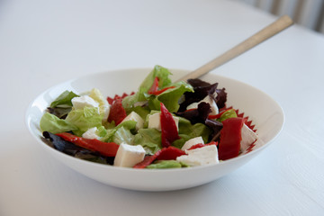 Salad whit a fork