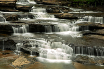 Obraz premium Beautiful Lakhaniya Dari Water Fall, long exposure photgraphy