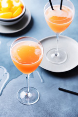 Traditional Italian cocktail bellini