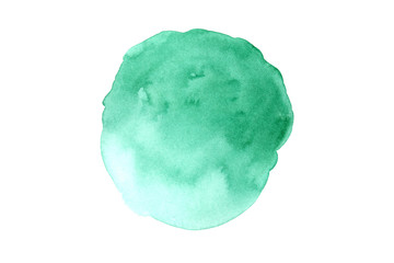 Watercolor paintings with artistic Colorful abstract images on white paper. Watercolor concept.