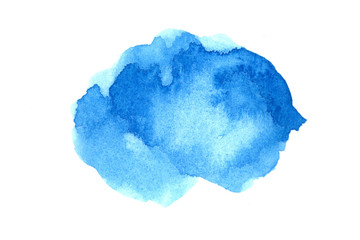 Watercolor paintings with artistic Colorful abstract images on white paper. Watercolor concept.