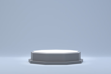 3d rendering,Podium minimal abstract background for cosmetic product presentation, Abstract geometric shape