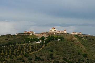 Grace fortress seen from Elvas at the top of the hill