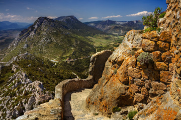 Queribus cathar castle, France