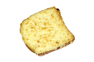 croque-monsieur détouré sur un fond blanc
