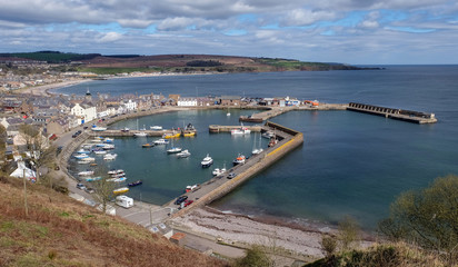 Fototapeta premium Stonehaven Harbour Spring