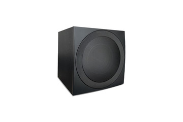 Obraz premium Close up image of loudspeaker bluetooth is on a white background with clipping path.