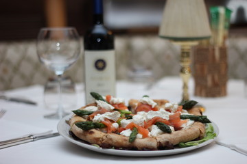 appetizer with salmon