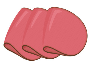 ローストビーフのイラスト_3枚