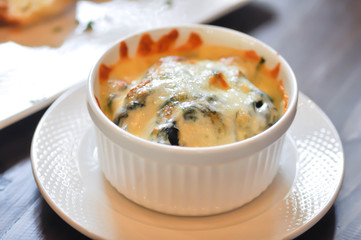 Baked spinach or Baked spinach with cheese