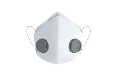 Vector medical mask. Doctor mask and corona virus protection isolated on a white background. Realistic surgical face mask. 3d vector protective mask. Dust protection