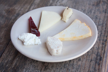 Outdoor cheese tasting in Queretaro city
