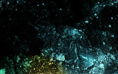 Abstract space background with multicolored stars, nebulae and asteroids. Star field. Beautiful space background. Large image.
