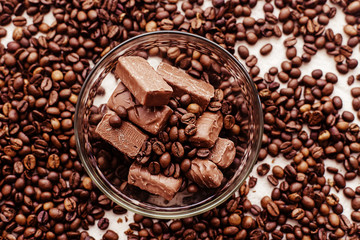 coffee beans in a cup