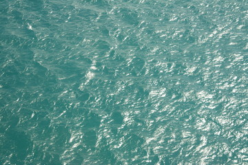 Aerial view of the sea. water top view