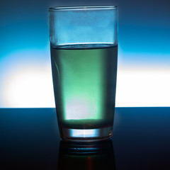 Glass of wine on a blurred background, close-up.