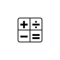 Calculator icon, Calculator sign and symbol vector Design