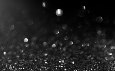 Black and white bokeh circles as a design element.