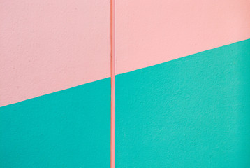 The wall painted with two pastel color.