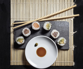 Hosomaki, sushi, Japanese atmosphere collection