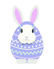 Rabbit in an Easter egg