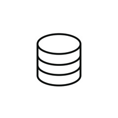 single icon of a database vector illustration