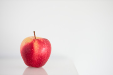 Isolated apple on white background horizontal