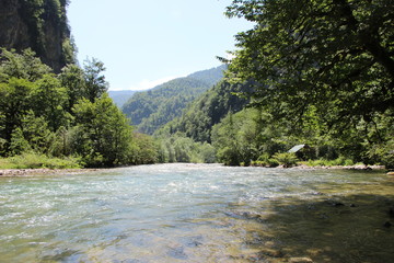 river in the mountains