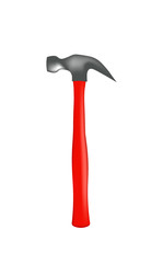 Curved hammer tool. vector illustration