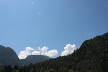 clouds over the mountain