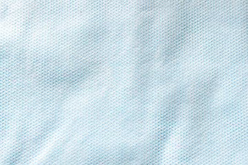 Texture of blue non-woven material for the manufacture of disposable protective medical clothing