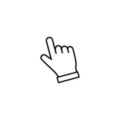 Hand Cursor icons set, click icon vector design